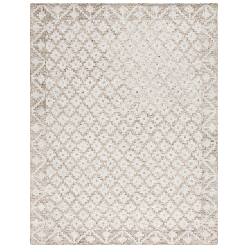 Heath Handmade Beige/White Rug Birch Lane